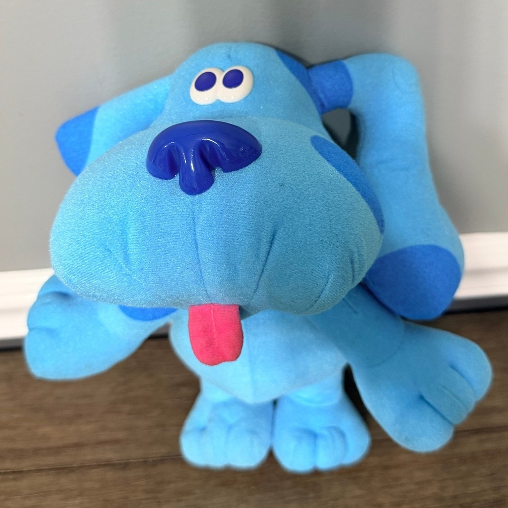 Vintage 1997 Tyco Blue's Clues‎ Blue Plush Dog with Sounds
